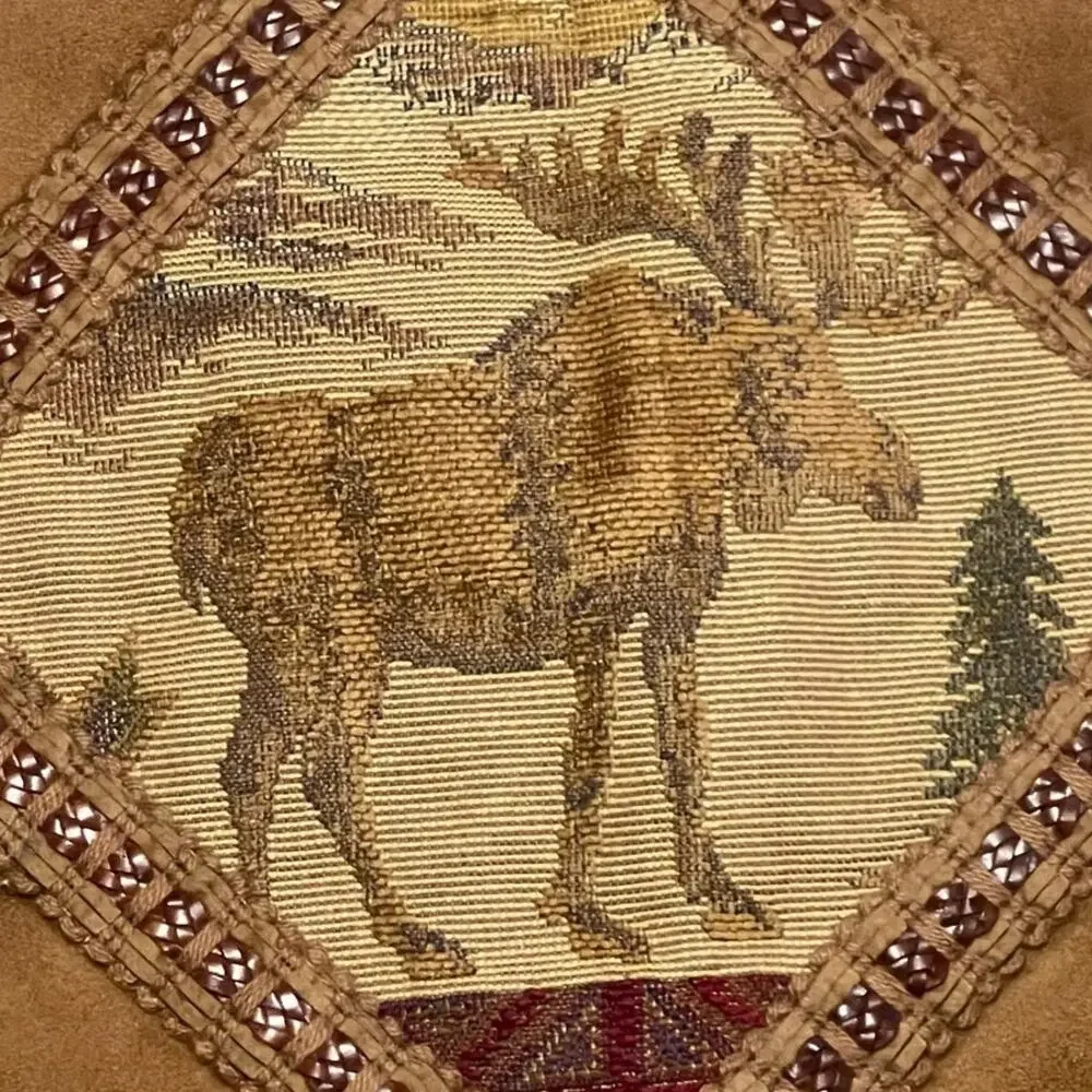 Rustic Lodge Moose Decorative Throw Pillowcase for Cushion 16x16